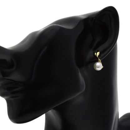 MIKIMOTO Pearl Pearl Earring K18 Yellow Gold Ladies [Used]