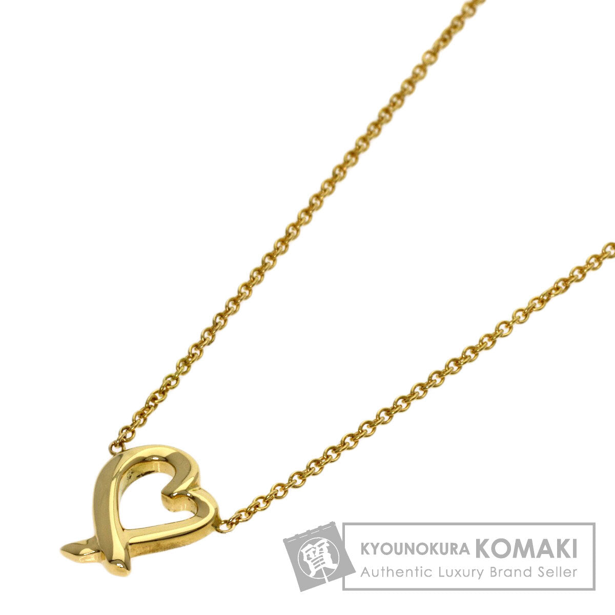 TIFFANY&Co. Loving heart Necklace K18 Yellow Gold Ladies [Used]