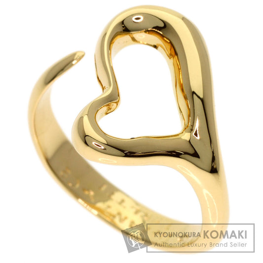 TIFFANY&Co. Open heart Ring K18 Yellow Gold Ladies [Used]