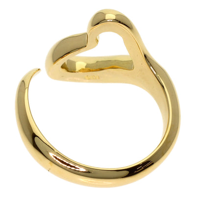 TIFFANY&Co. Open heart Ring K18 Yellow Gold Ladies [Used]