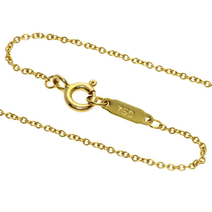 TIFFANY&Co. Cross-stitch Necklace K18 Yellow Gold Ladies [Used]