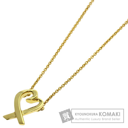 TIFFANY&Co. Loving heart Necklace K18 Yellow Gold Ladies [Used]