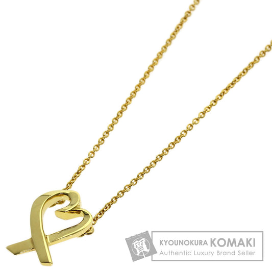 TIFFANY&Co. Loving heart Necklace K18 Yellow Gold Ladies [Used]