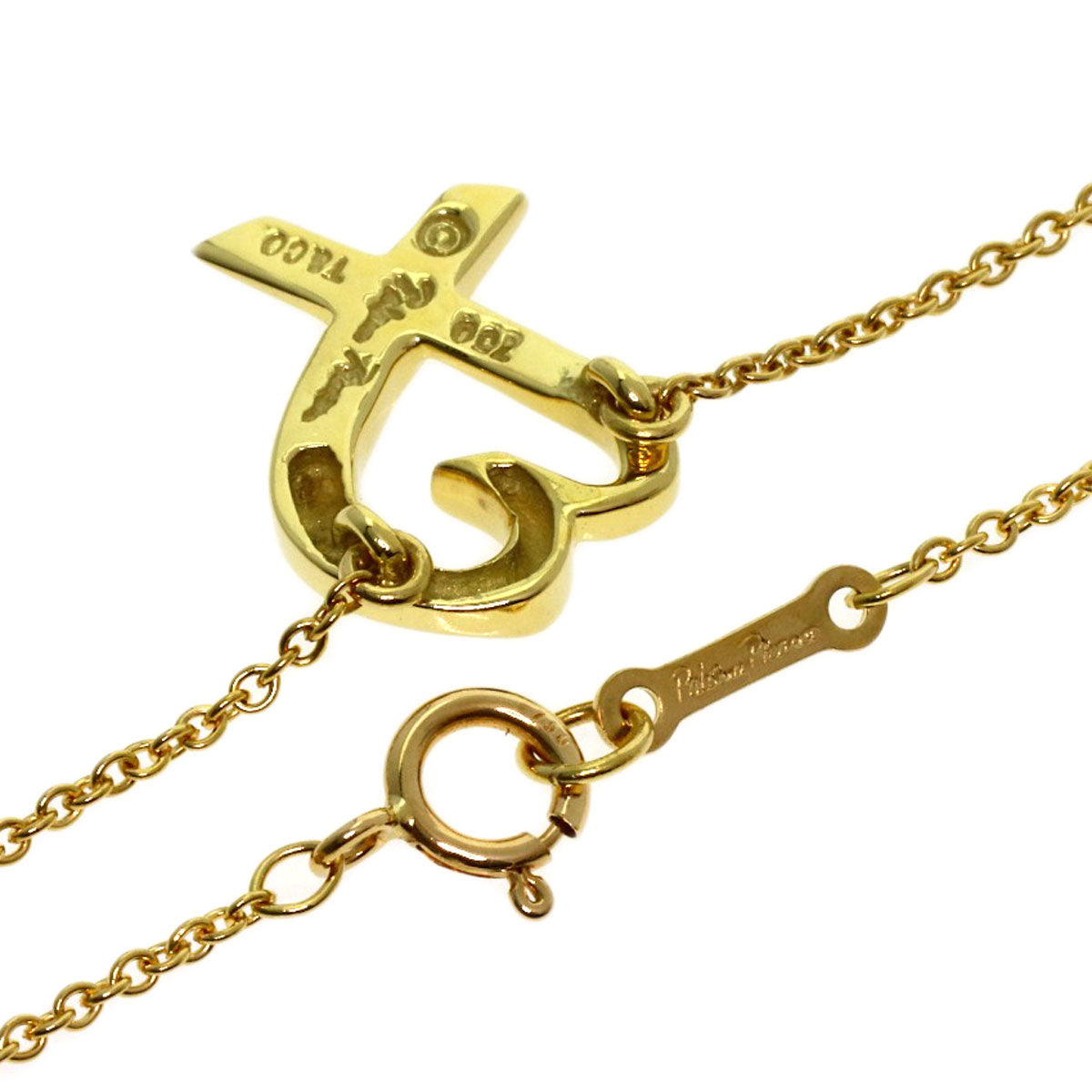 TIFFANY&Co. Loving heart Necklace K18 Yellow Gold Ladies [Used]