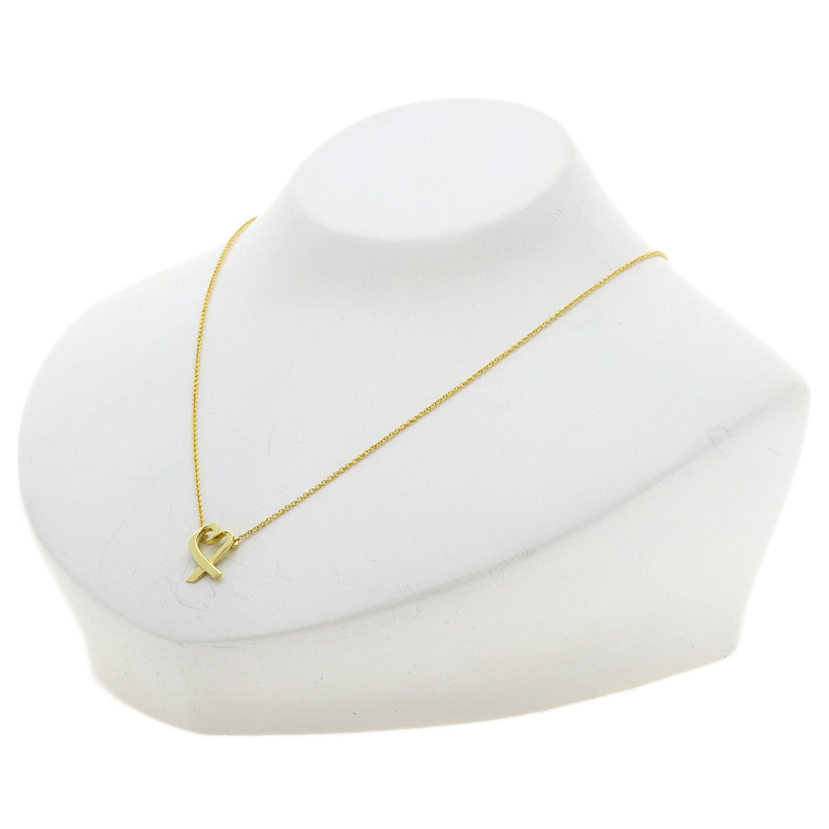 TIFFANY&Co. Loving heart Necklace K18 Yellow Gold Ladies [Used]