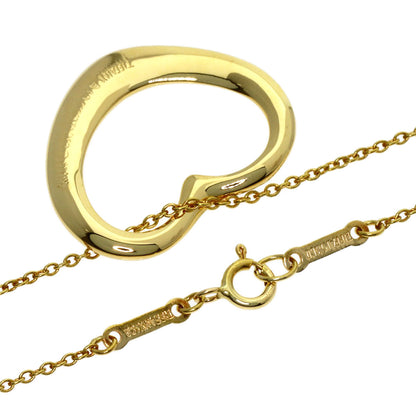 TIFFANY&Co. Open heart Necklace K18 Yellow Gold Ladies [Used]