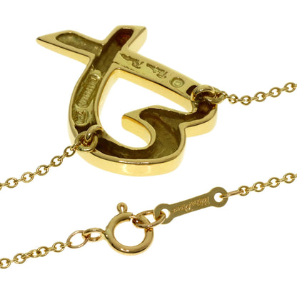 TIFFANY&Co. Loving heart Necklace K18 Yellow Gold Ladies [Used]