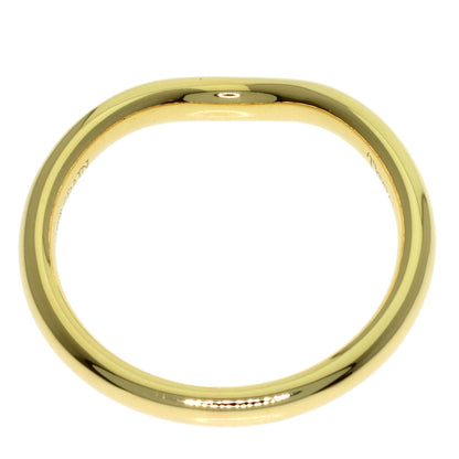 TIFFANY&Co. Curved Band 1P Diamond Ring K18 Yellow Gold Ladies [Used]