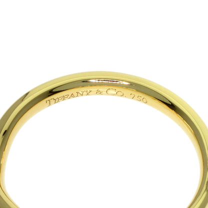 TIFFANY&Co. Curved Band 1P Diamond Ring K18 Yellow Gold Ladies [Used]