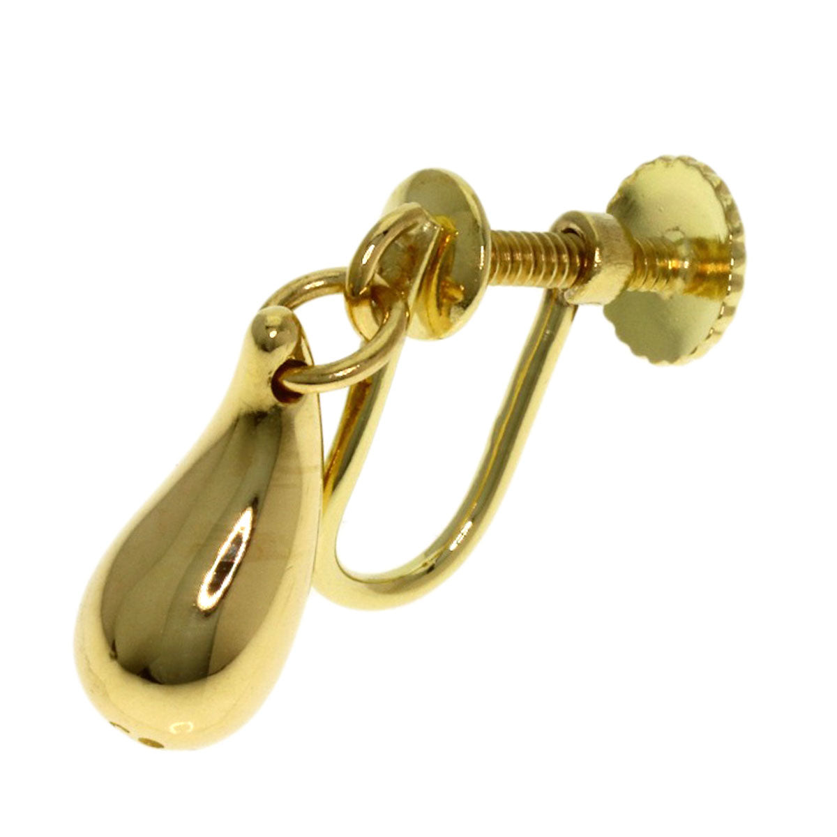 TIFFANY&Co. Teardrop (one earring only) Earring K18 Yellow Gold Ladies [Used]