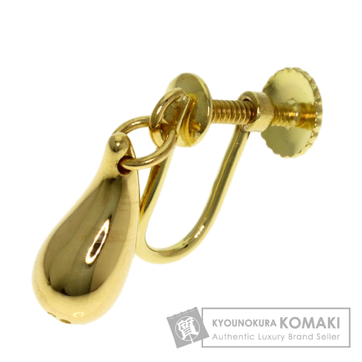 TIFFANY&Co. Teardrop (one earring only) Earring K18 Yellow Gold Ladies [Used]