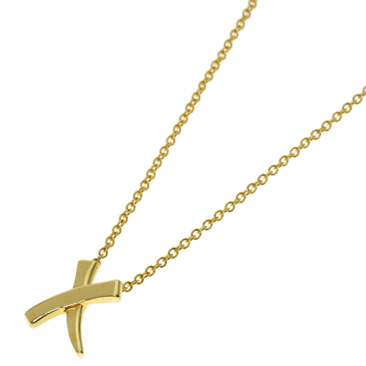 TIFFANY&Co. Graffiti X Necklace K18 Yellow Gold Ladies [Used]