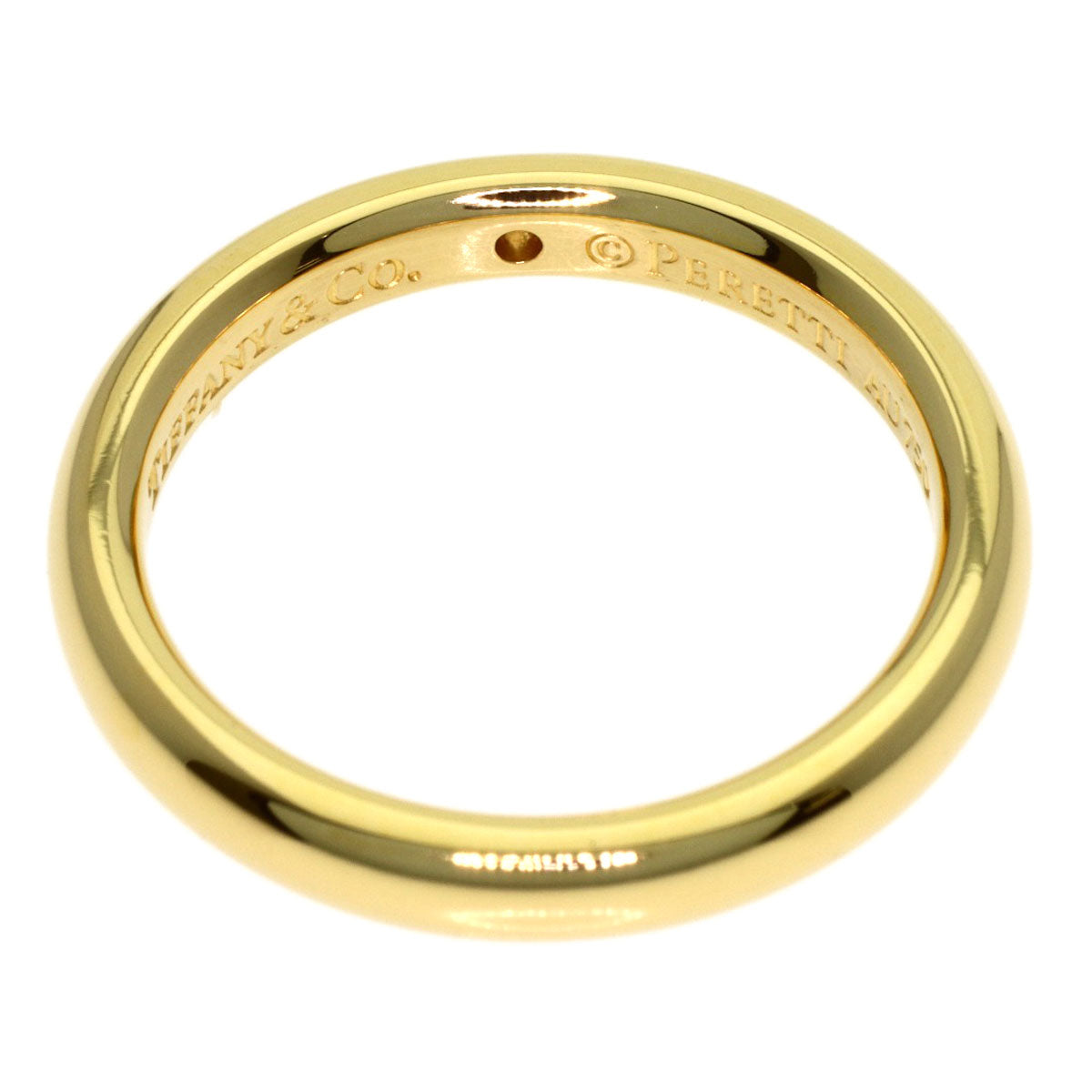 TIFFANY&Co. Wedding 1P Diamond Ring K18 Yellow Gold Ladies [Used]