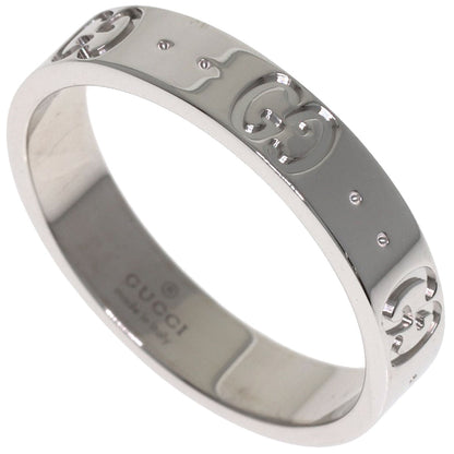 GUCCI Icon #14 Ring K18 White Gold Ladies [Used]