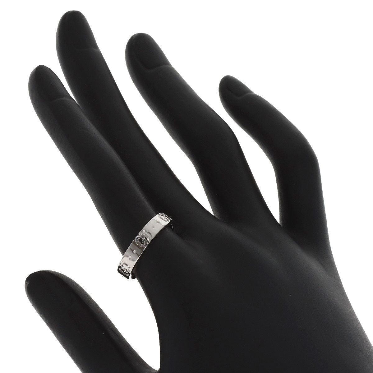 GUCCI Icon #14 Ring K18 White Gold Ladies [Used]