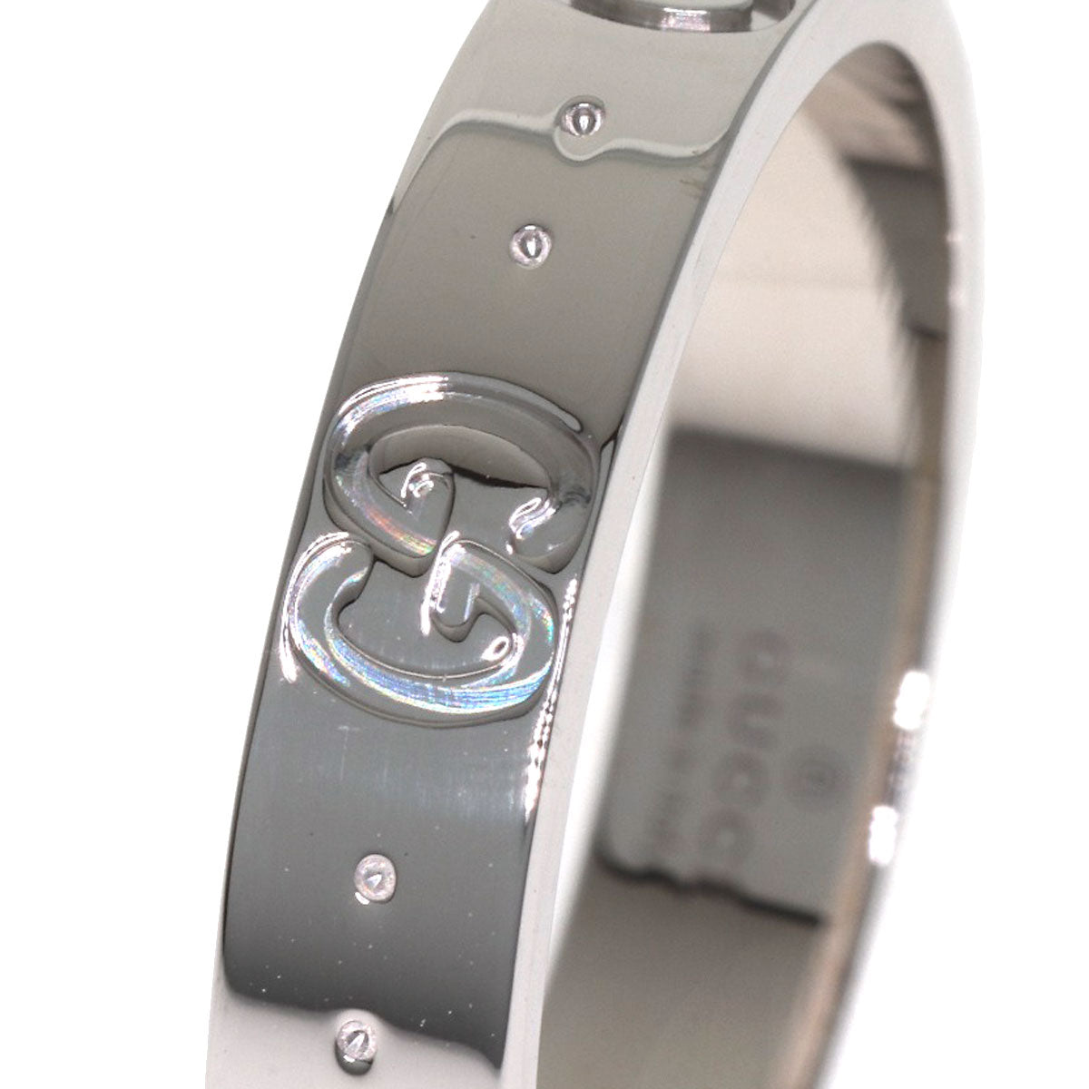 GUCCI Icon #14 Ring K18 White Gold Ladies [Used]
