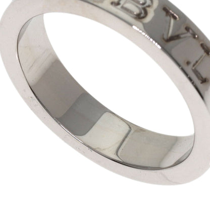 BVLGARI Double logo 1P Diamond Ring K18 White Gold Ladies [Used]
