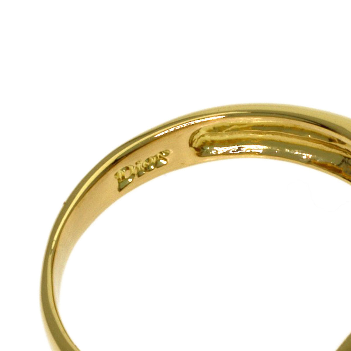 Dior Design ring Ring K18 Yellow Gold Ladies [Used]