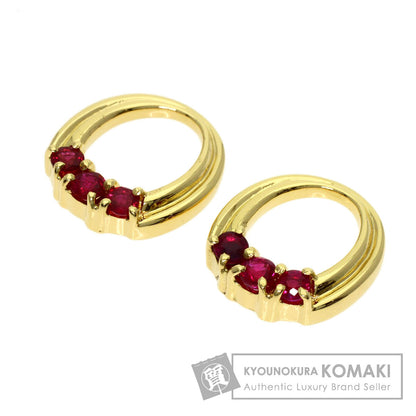 MIKIMOTO Replacement earring charms - Ruby Earring K18 Yellow Gold Ladies [Used]