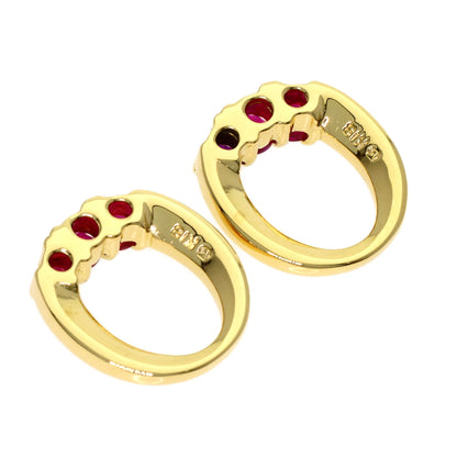 MIKIMOTO Replacement earring charms - Ruby Earring K18 Yellow Gold Ladies [Used]