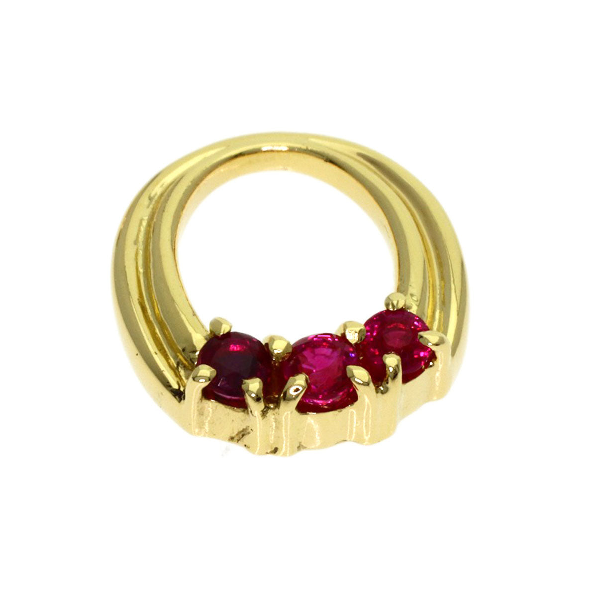 MIKIMOTO Replacement earring charms - Ruby Earring K18 Yellow Gold Ladies [Used]
