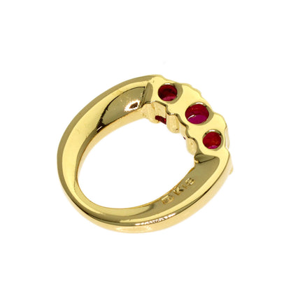 MIKIMOTO Replacement earring charms - Ruby Earring K18 Yellow Gold Ladies [Used]