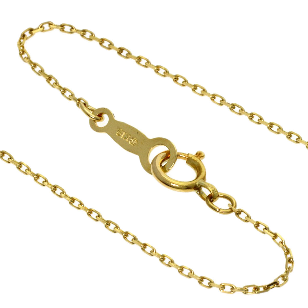 MIKIMOTO Pearl Pearl 1P Diamond Necklace K18 Yellow Gold Ladies [Used]