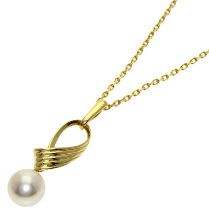 MIKIMOTO Pearl Pearl Necklace K18 Yellow Gold Ladies [Used]