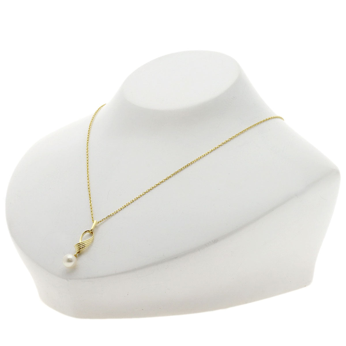 MIKIMOTO Pearl Pearl Necklace K18 Yellow Gold Ladies [Used]