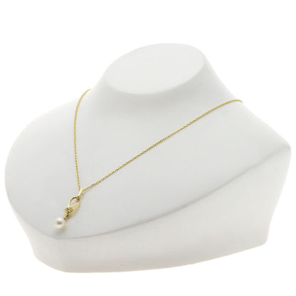 MIKIMOTO Pearl Pearl Necklace K18 Yellow Gold Ladies [Used]