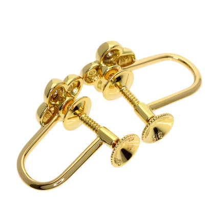 MIKIMOTO Diamond Earring K18 Yellow Gold Ladies [Used]