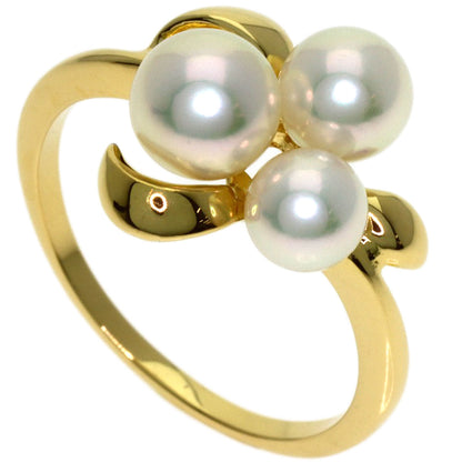 MIKIMOTO Pearl Pearl Ring K18 Yellow Gold Ladies [Used]