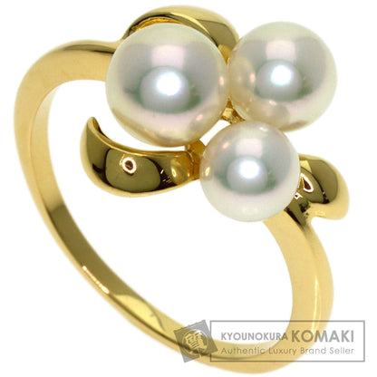 MIKIMOTO Pearl Pearl Ring K18 Yellow Gold Ladies [Used]