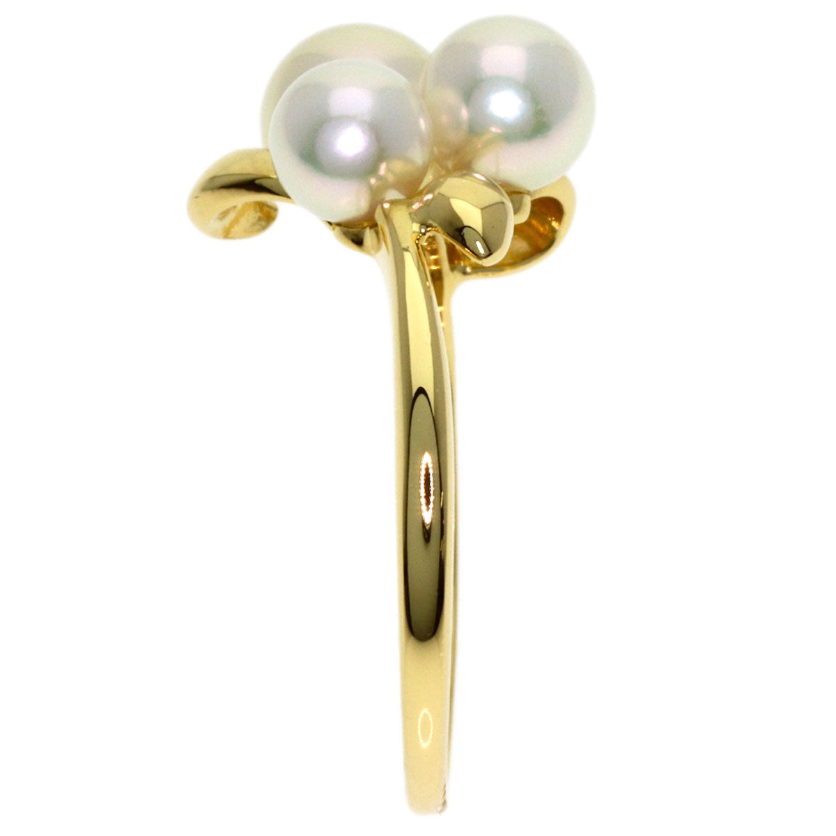 MIKIMOTO Pearl Pearl Ring K18 Yellow Gold Ladies [Used]