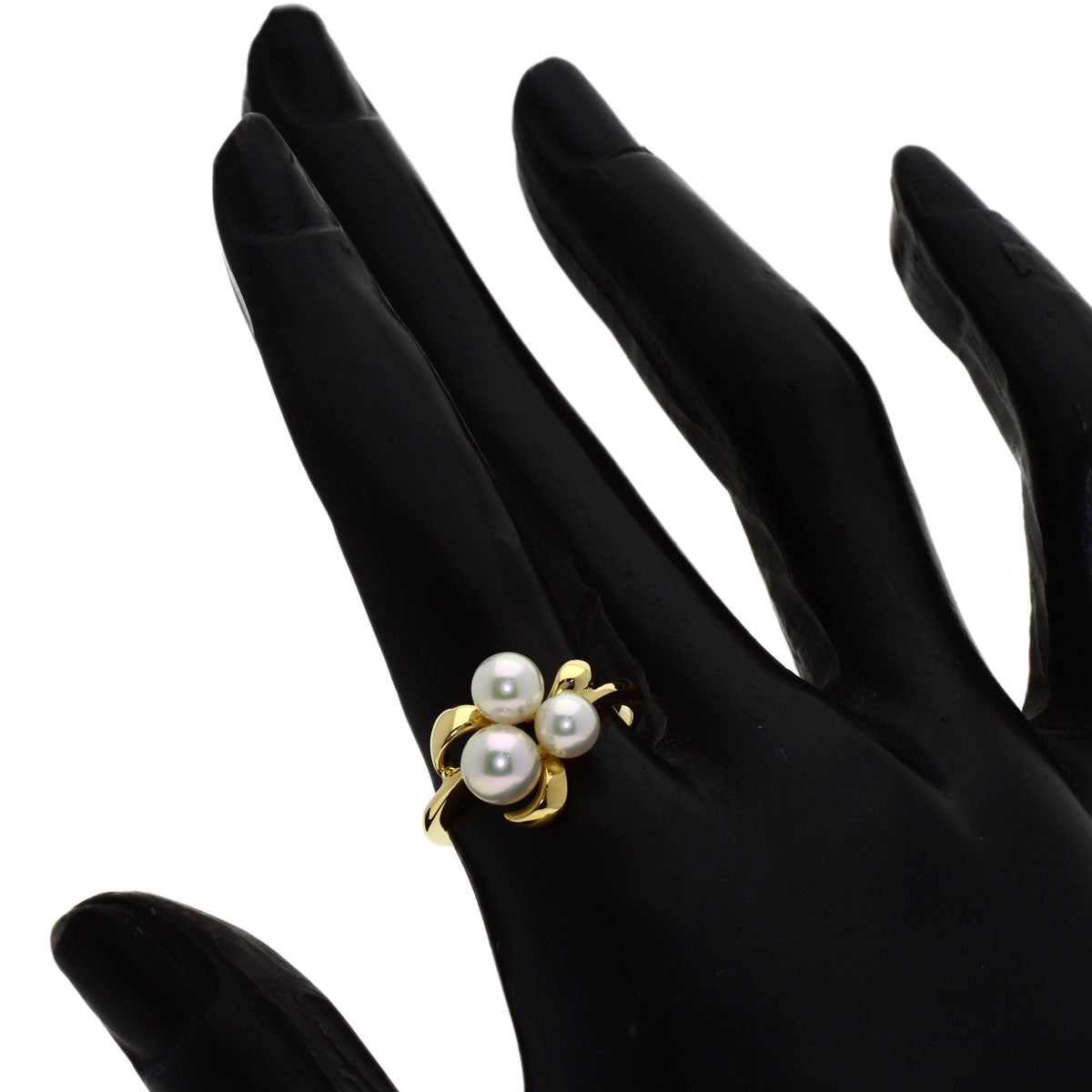 MIKIMOTO Pearl Pearl Ring K18 Yellow Gold Ladies [Used]