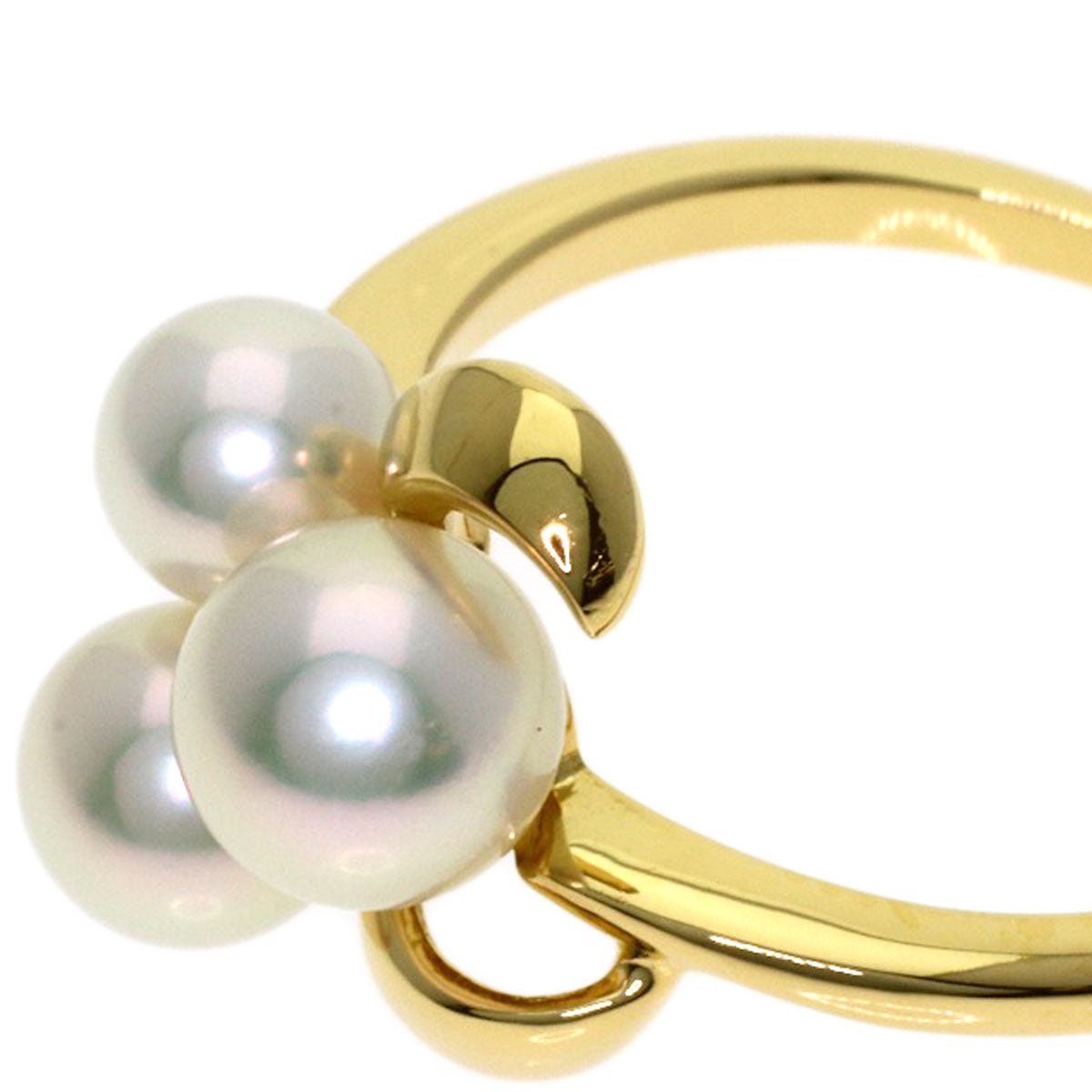 MIKIMOTO Pearl Pearl Ring K18 Yellow Gold Ladies [Used]