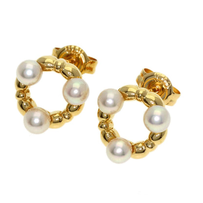TASAKI Pearl Pearl earring K18 Yellow Gold Ladies [Used]