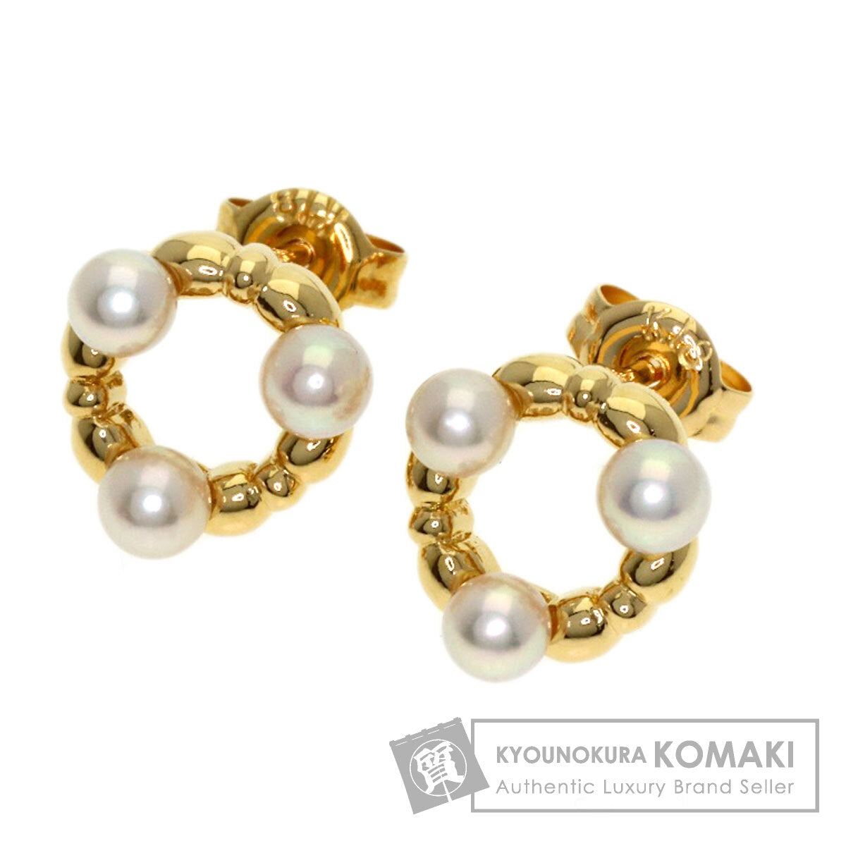 TASAKI Pearl Pearl earring K18 Yellow Gold Ladies [Used]