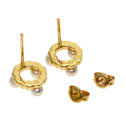 TASAKI Pearl Pearl earring K18 Yellow Gold Ladies [Used]