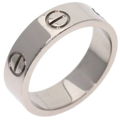 CARTIER love ring #53 Ring K18 White Gold Ladies [Used]