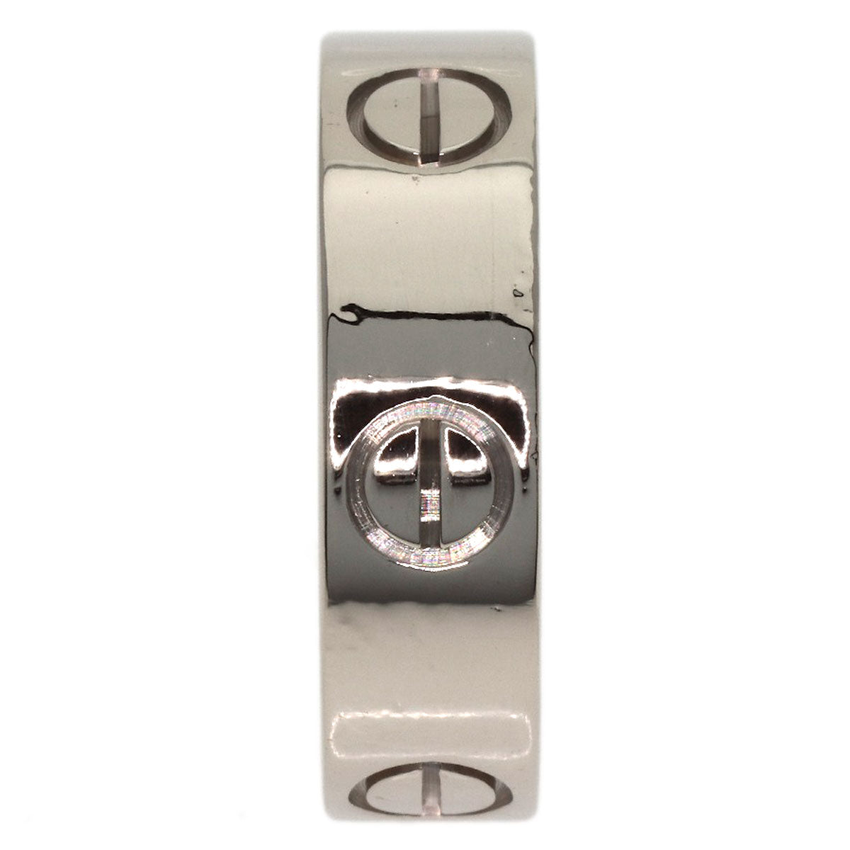 CARTIER love ring #53 Ring K18 White Gold Ladies [Used]
