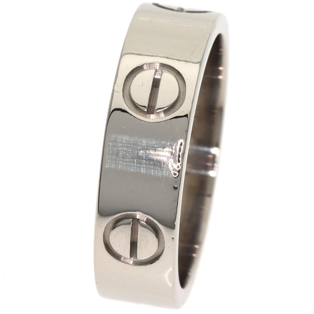 CARTIER love ring #53 Ring K18 White Gold Ladies [Used]