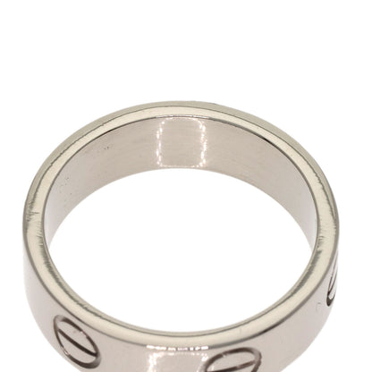 CARTIER love ring #53 Ring K18 White Gold Ladies [Used]