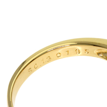 POLA Sapphire Diamond Ring K18 Yellow Gold Ladies [Used]