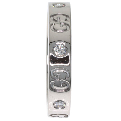 GUCCI Icon Diamond #13 Ring K18 White Gold Ladies [Used]