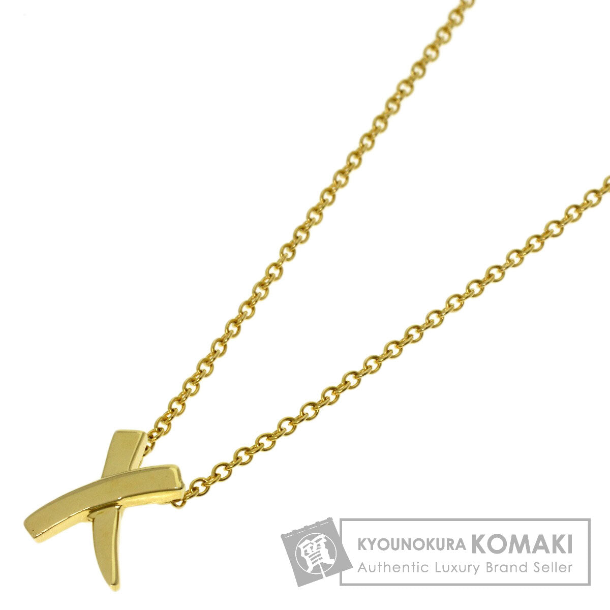 TIFFANY&Co. Graffiti X Necklace K18 Yellow Gold Ladies [Used]