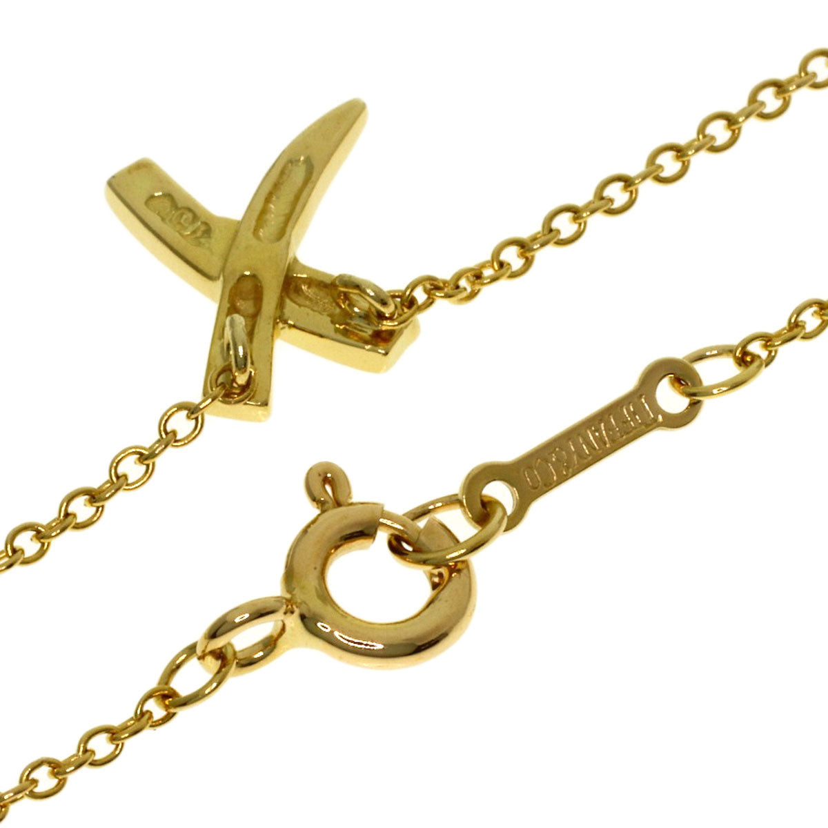 TIFFANY&Co. Graffiti X Necklace K18 Yellow Gold Ladies [Used]