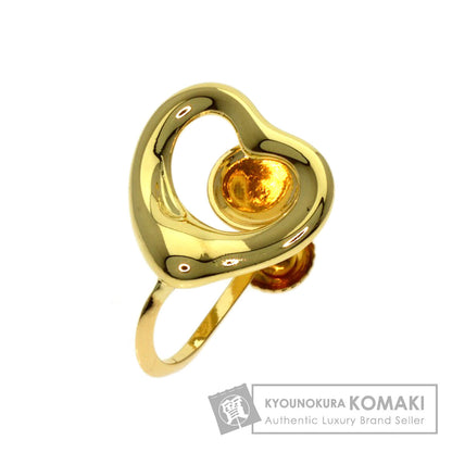 TIFFANY&Co. Open heart only one Earring K18 Yellow Gold Ladies [Used]