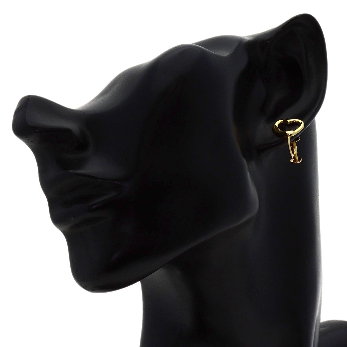TIFFANY&Co. Open heart only one Earring K18 Yellow Gold Ladies [Used]