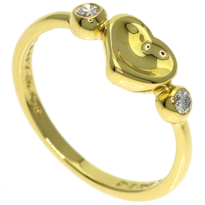TIFFANY&Co. Full Heart 2P Diamond Ring K18 Yellow Gold Ladies [Used]